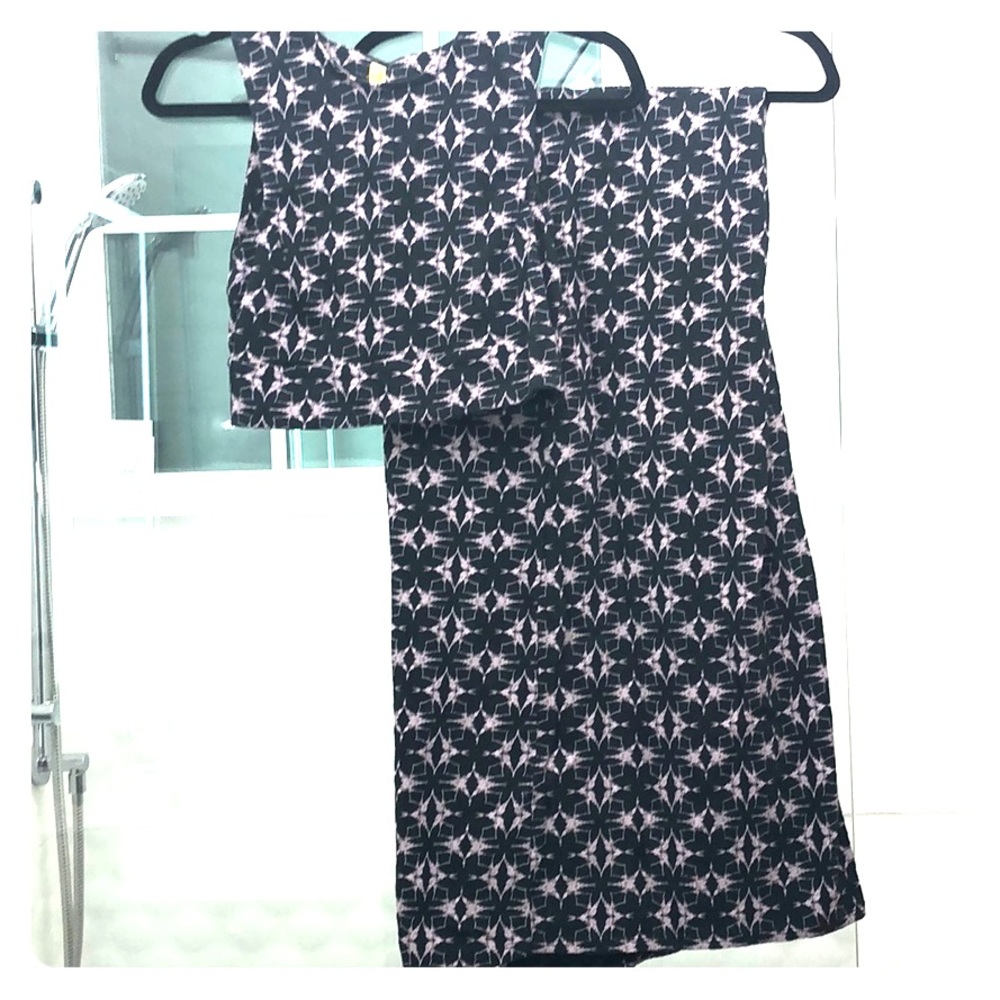 Free people crop top and skirt set